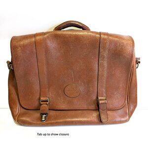 Gorgeous Leather Briefcase Messenger Bag missing strap